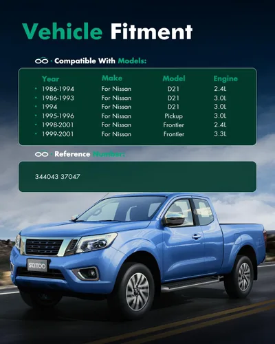 Vista 4 de SCITOO - Amortiguador delantero para Nissan Se adapta a 1986-1994 para Nissan D21,1998-2001 para Nissan Frontier,1995-1997 para Nissan Pickup Shocks