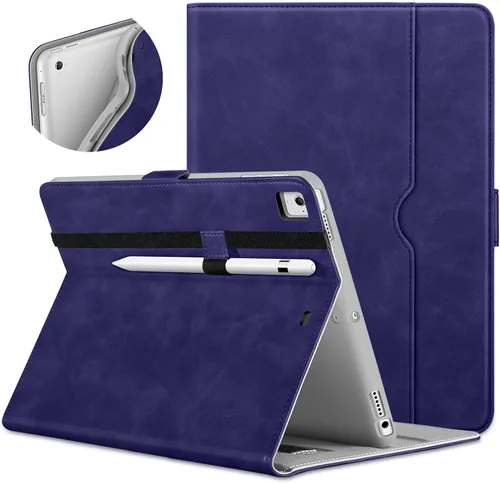 Vista 13 de DTTO para iPad de 9.7 pulgadas 5ª/6ª generación 2018/2017, funda con soporte para Apple Pencil, funda de cuero premium tipo folio con soporte