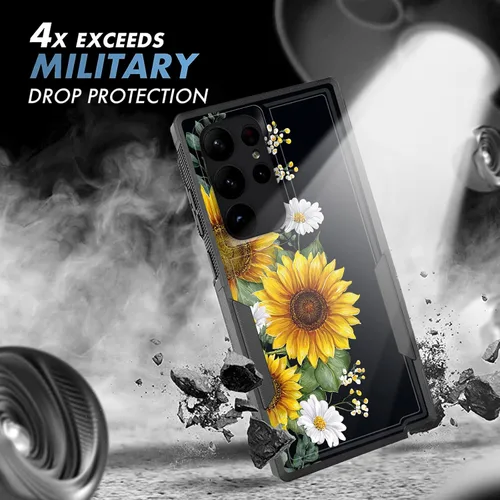 Vista 472 de Funda para Galaxy A14 5G, resistente de doble capa híbrida de policarbonato duro, goma suave, a prueba de golpes, funda protectora resistente