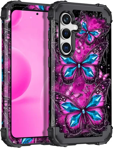 Vista 11 de Hekodonk Funda para Galaxy A15 5G, tres capas de alta resistencia a prueba de golpes, plástico duro+silicona suave, funda protectora de cuerpo Todo