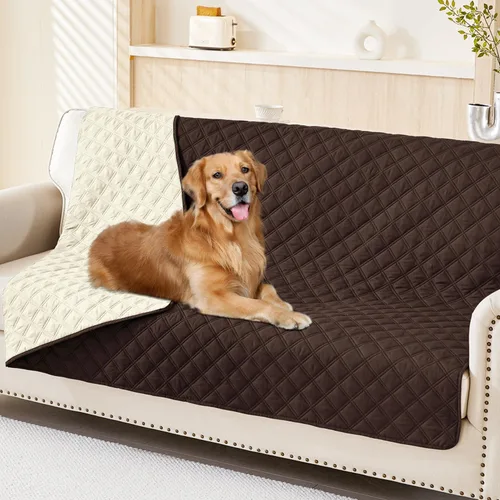 Vista 142 de Smiry Funda Impermeable para Cama de Perro Manta para Mascotas, Manta Suave y Lavable para Perros para Muebles Cama Sofá Sofá Reversible, a Cuadros
