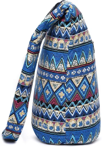Vista 74 de Bolsa de hombro para mujer, de lona en estilo hippie/bohemio para llevar cruzada al hombro, disponible en diferentes colores y estampados