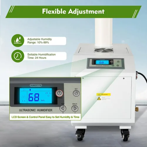 Vista 4 de Humidifer agrícola industrial ultrasónico humidificador comercial para plantas de gran volumen (6.6 lbs/H) automático ultrasónico Mist Maker 160M³/H