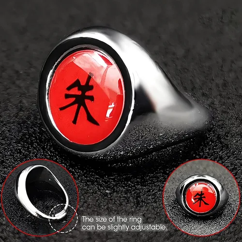 Vista 2 de PADINHY - Anillo de disfraz de ninja, accesorios de cosplay, anillo de anime para cosplay