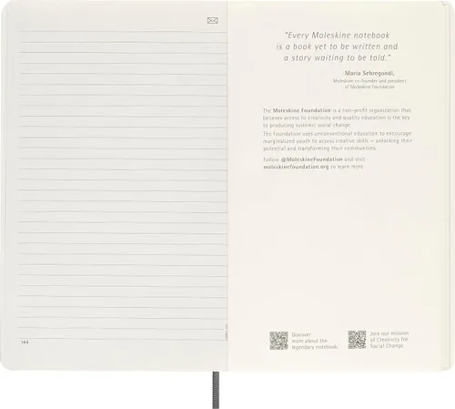 Vista 7 de Moleskine Cuaderno inteligente, grande, a rayas, negro, tapa blanda (5 x 8.25) Large 5" x 8.25" Smart Notebook with 144 Ncoded ruled pages for the