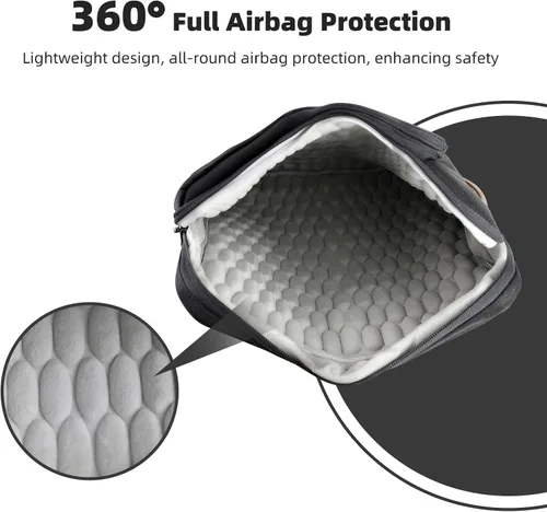 Vista 3 de NIMOSA Bolsa para portátil de 15,6 pulgadas, funda resistente al agua para portátil