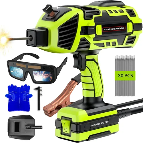 Vista 11 de Mini Soldador de Palo, Máquina de Soldadura Portátil de 200A con 20PCS Electrodos y Gafas de Soldadura, Soldador Pequeño de 110V con Inversor IGBT