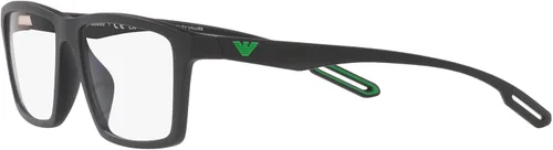 Vista 3 de Emporio Armani Men's Ea4189u Universal Fit Prescription Eyewear Frames with Two Interchangeable Sun Clip-ons Rectangular