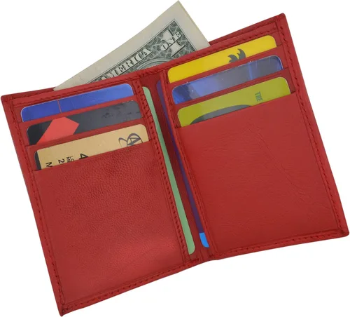 Vista 2 de Billetera de piel auténtica para hombre