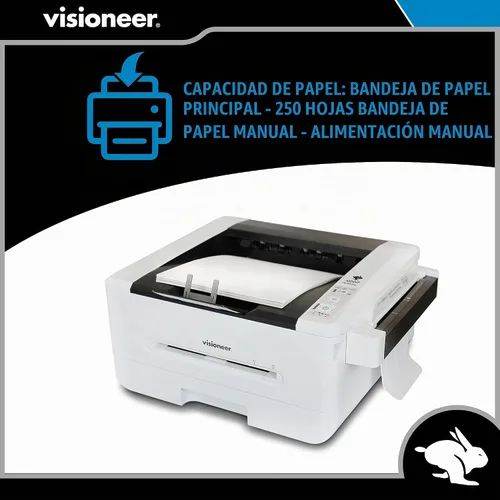 Vista 5 de Visioneer Rabbit PC30dwn Impresora láser/copiadora, impresora USB de oficina y copiadora para PC y Mac, 30 ppm, alimentador automático de documentos