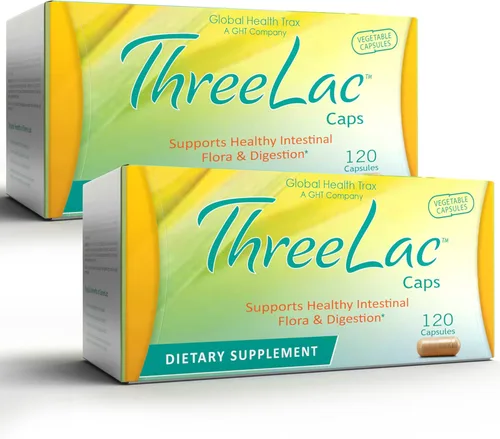Vista 9 de Global Health Trax GHT - Cápsulas probióticas ThreeLac, 120 unidades, apoyo digestivo integral para hombres, mujeres y niños, sistema inmunológico