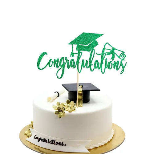 Vista 12 de Arthsdite 1 pieza Adorno para Tarta de Felicitación - Adorno de Tarta de Graduación - 2025 Suministros de Decoración para Fiesta de Graduación
