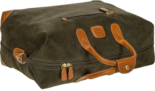Vista 6 de Bric's Bolsas de lona tipo cargo, Verde -Oliva, Life - Bolsa de lona de 18 pulgadas