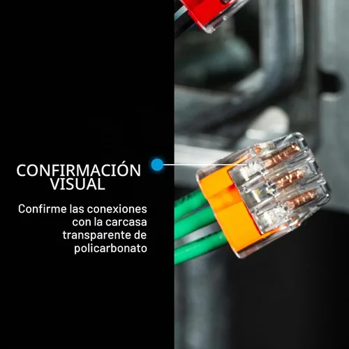Vista 3 de IDEAL Electrical 30-1333S - Conector de 3 puertos a presión, color naranja, (10 unidades)