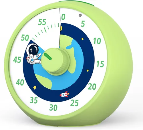 Vista 10 de Temporizador visual para niños, temporizador de cuenta regresiva de 60 minutos para aula, oficina, cocina, temporizador de escritorio, herramientas