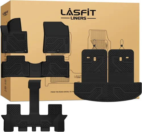 Vista 22 de LASFIT Alfombrillas de suelo y tapete de carga para Kia K4 2026 2025 para todo tipo de clima, TPE ajuste personalizado, juego completo