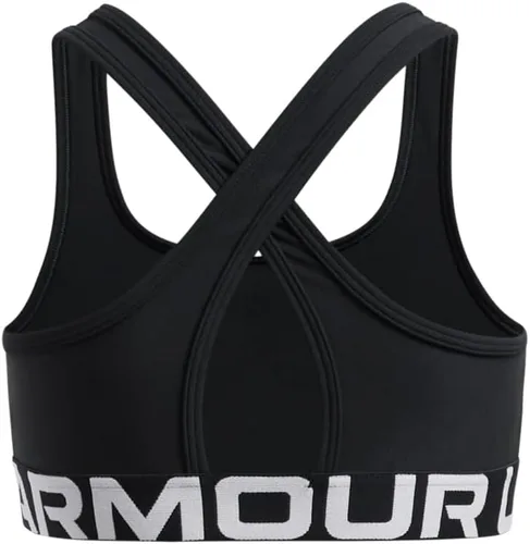 Vista 5 de Under Armour Sujetador deportivo de impacto medio con espalda cruzada para niñas