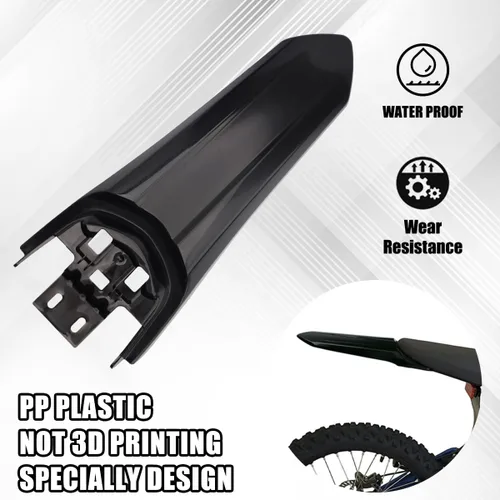 Vista 5 de Guardabarros trasero modificado extendido más largo para Segway Sur-Ron Light Bee X y S, protector de guardabarros extra largo mejorado, protector