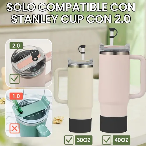 Vista 6 de Juego de tapones y fundas de silicona para vasos Stanley, 7