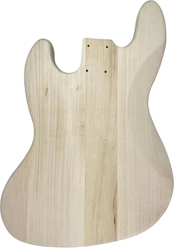 Vista 4 de DBL Kit de guitarra bajo DIY, 4 cuerdas diestras con cuerpo de tilo, construye tu propio bajo