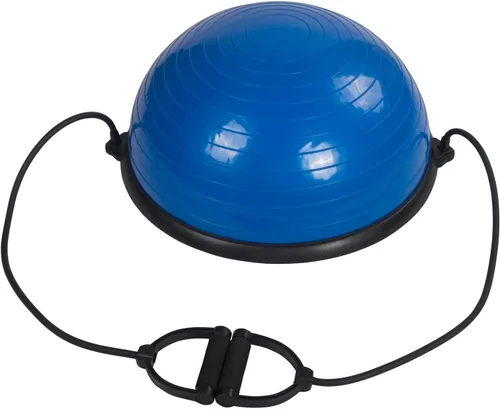 Vista 4 de Entrenador de equilibrio de media pelota de yoga de 23 pulgadas, fitness, pilates, ejercicio de fuerza, entrenamiento, gimnasio, fuerza central