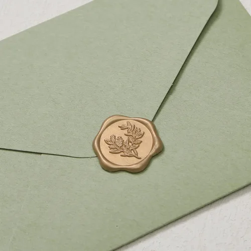 Vista 6 de UNIQOOO Calcomanías de Sello de Cera - Calcomanías de Sello de Sobre de Invitación de Boda de Eucalipto, 50 Piezas Calcomanías Autoadhesivas Hoja