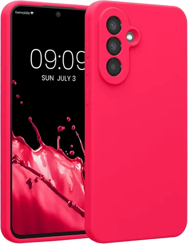 Vista 194 de kwmobile Funda compatible con Samsung Galaxy A13 4G - Funda delgada de silicona TPU - Acabado suave al tacto - Amarillo radiante