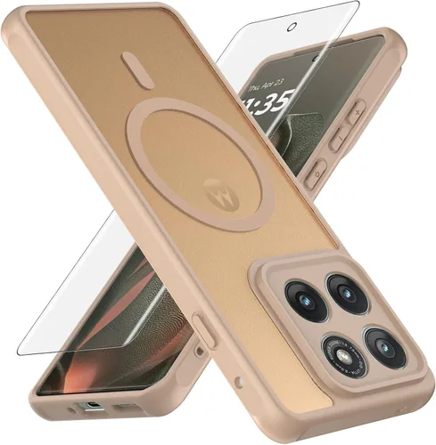 Vista 11 de Funda para Motorola Moto Edge 2025, compatible con Magsafe Rosa