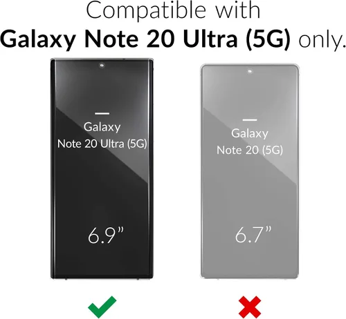 Vista 2 de Crave para Galaxy Note 20 Ultra Funda, Funda de Protección a Prueba de Golpes de Doble Capa para Galaxy Note 20 Ultra (17,5 cm) - Berry