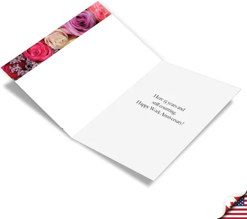 Vista 2 de NobleWorks Tarjeta de hito de trabajo del 15º aniversario (cotrabajador) con sobre de 5 x 7 pulgadas para hombres y mujeres, parejas (1 tarjeta) 15