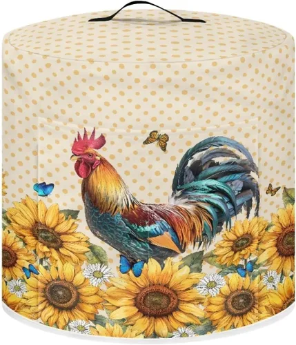 Vista 30 de Cubierta antipolvo para olla a presión con estampado floral de pájaros, compatible con 3 cuartos de galón, cubierta antipolvo instantánea duradera