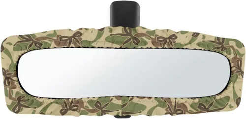 Vista 36 de Funda para espejo retrovisor de automóvil con estampado de vaca negro, protector de espejo retrovisor automático elástico
