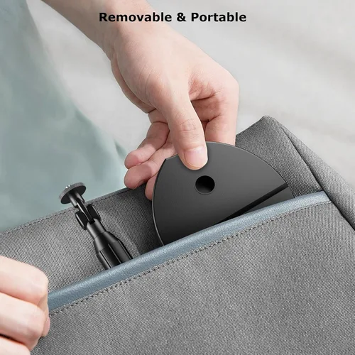 Vista 7 de Paquete de 2 luces LED portátiles recargables de video, kit de iluminación para fotografía con soporte y soporte para teléfono, luz de cámara