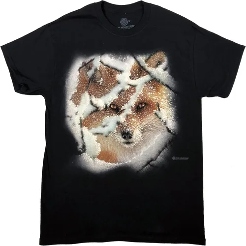 Vista 6 de The Mountain Camiseta de manga corta The Mountain Warrior Wolf para hombre Negro - Catpun