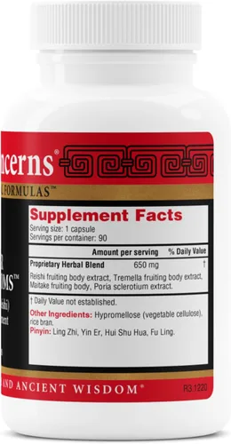 Vista 2 de Health Concerns Power Mushrooms - Sistema inmunológico y apoyo energético natural - Suplemento de hongos adaptogénicos con Reishi, Tremella