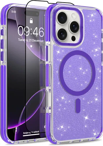 Vista 266 de Funda magnética para Google Pixel 10 Pro XL [compatible con Magsafe] [bonito diseño fluorescente de moda] a prueba de golpes, delgada, translúcida