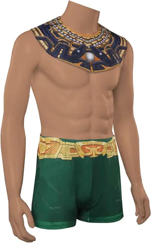 Vista 3 de Toitaly Wakanda Forever Namor - Disfraz para hombre, pantalones cortos de Namor para Halloween, cosplay para adultos