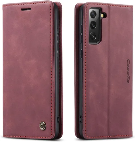 Vista 42 de Funda tipo cartera compatible con Samsung Galaxy S21 con tarjetero de bloqueo RFID, funda de piel con función atril para Samsung Galaxy S21 de 6.2