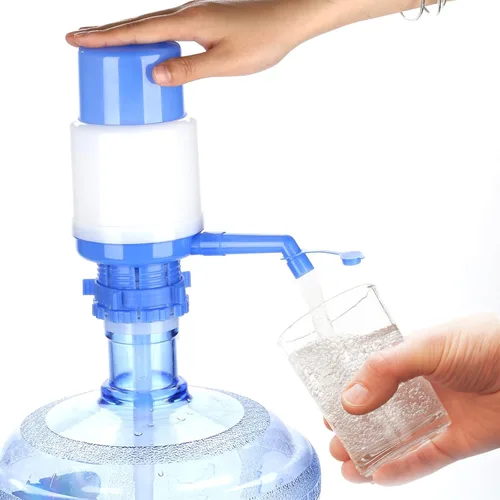 Vista 3 de EDMBG. Bomba de mano para despachador de agua potable. De 5 a 6 galones. Para el hogar y la oficina.