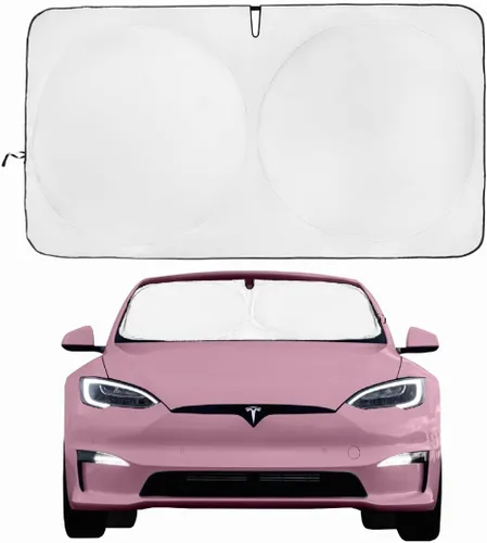 Vista 26 de Parasol para parabrisas BMW X2 (2018-2023), certificado 99.87% UVB y 99% de protección solar UVA. Cubierta opaca de doble capa galardonada, parasol
