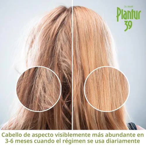 Vista 4 de Plantur 39 Champú Phyto-Caffeine para cabello teñido y estresado, 8.45 fl oz