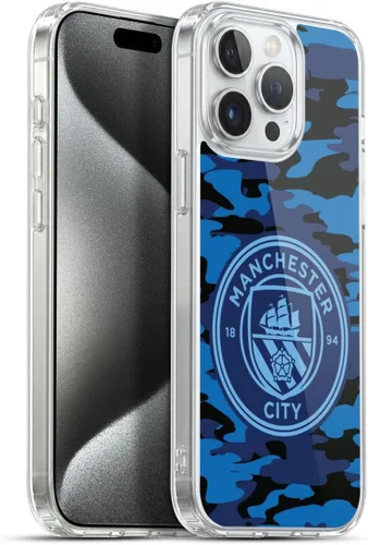 Vista 280 de Head Case Designs Funda de gel con licencia oficial del Manchester City Man City FC Blue Moon Badge Camou [protección de grado militar] compatible