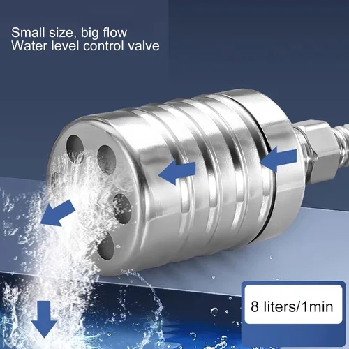 Vista 8 de Water Level Control Float Valve, 304 Stainless Steel Mini Ball Valve for Tank DN20, Fully Automatic - Durable Material, Compact Design, Ideal for