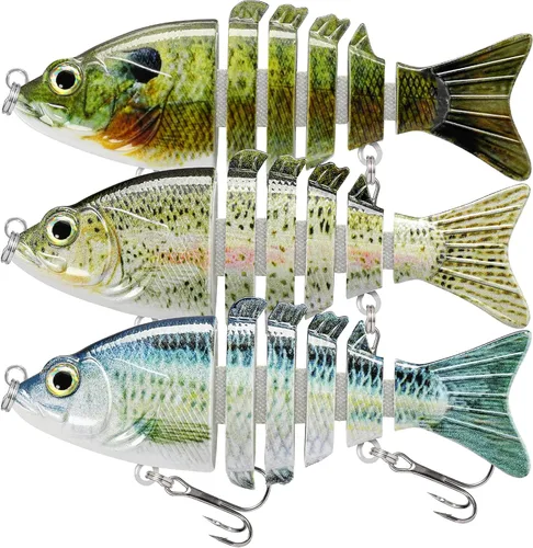 Vista 14 de TRUSCEND Swimmax - Señuelos de pesca realistas para agua salada y agua dulce, para trucha lucioperca, lucio, salmón azul, cebo, pesca de lubina
