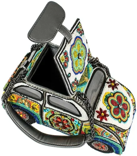 Vista 8 de Mary Frances Drive Me Crazy - Bolsa con asa superior con cuentas Multi