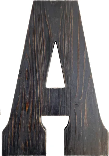 Vista 15 de Arte de pared con letras grandes para sala de estar, baño, dormitorio y decoración del hogar, letras rústicas de casa de campo para apellidos
