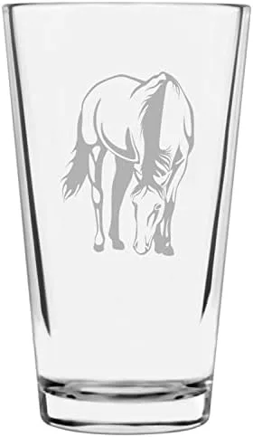 Vista 24 de Shetland Pony (cuerpo) - Vaso de pinta grabado con temática de caballo alternativo de 16 onzas