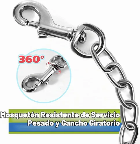 Vista 3 de MOZETO Clip de seguridad para collar de perro, respaldo de arnés de collar