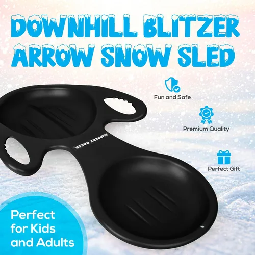 Vista 2 de Slippery Racer Descenso Blitzer Flecha Trineo de nieve.