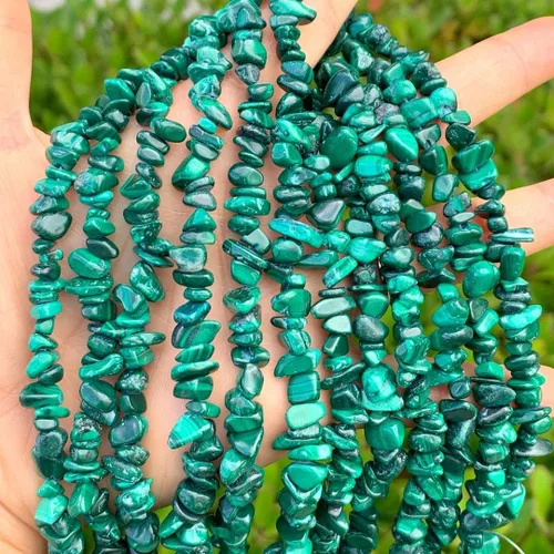 Vista 23 de Adabele Cuentas sueltas de gema de Amazonita azul natural de 31 pulgadas, astillado, con agujero perforado, forma libre, de 5 mm a 8 mm, separador